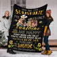 Family Warm Sunshine Love Flannel Blanket For Soft Bed Couch And Home Comfort