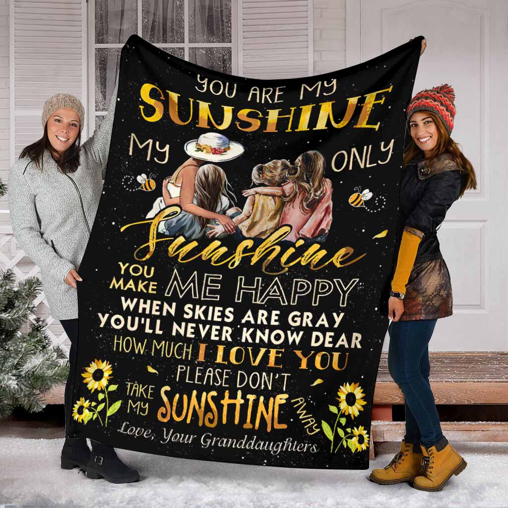 Family Warm Sunshine Love Flannel Blanket For Soft Bed Couch And Home Comfort