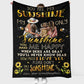 Family Warm Sunshine Love Flannel Blanket For Living Room And Bedroom Styling