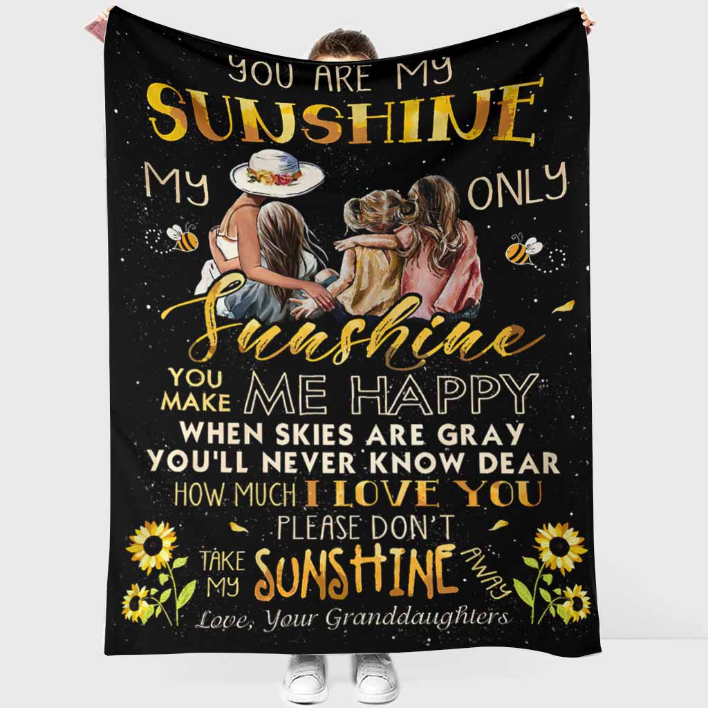 Family Warm Sunshine Love Flannel Blanket For Living Room And Bedroom Styling