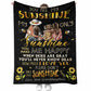 Family Warm Sunshine Love Flannel Blanket For Cozy Bedroom And Sofa Decor