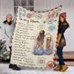 Family I Am Always With You Mother Flannel Blanket For Soft Bed Couch And Home Comfort