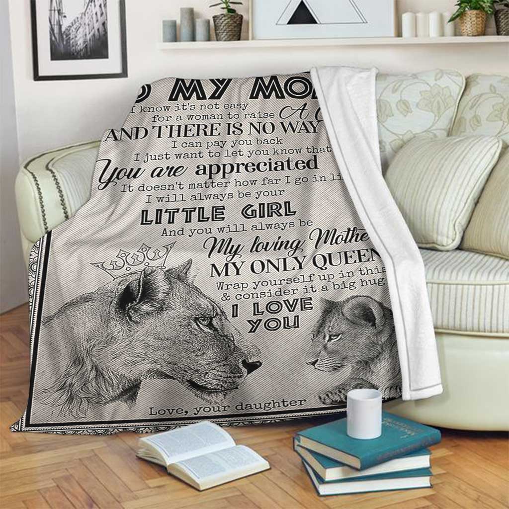 Lion Endless Family Love Flannel Blanket For Relaxing At Home And Travel
