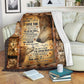 Wolf Beloved Mother Message Flannel Blanket For Relaxing At Home And Travel