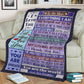 Family Endless Love Flannel Blanket For Relaxing At Home And Travel