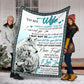 Wolf To My Wife I Love You I Could Live With You Flannel Blanket For Soft Bed Couch And Home Comfort