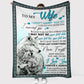 Wolf To My Wife I Love You I Could Live With You Flannel Blanket For Living Room And Bedroom Styling