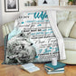Wolf To My Wife I Love You I Could Live With You Flannel Blanket For Relaxing At Home And Travel