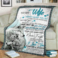 Wolf To My Wife I Love You I Could Live With You Flannel Blanket For Bed Sofa And Reading Nook Decor