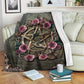 Witch Mystical Floral Flannel Blanket For Soft Bed Couch And Home Comfort