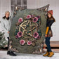 Witch Mystical Floral Flannel Blanket For Relaxing At Home And Travel