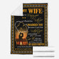 Family To My Wife Beloved Wife Message Flannel Blanket For Cozy Home Lounging And Gifting