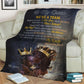 Black Woman We're A Team Afro Couple African American Personalized Flannel Blanket For Bed Sofa And Reading Nook Decor