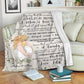 Family The Moment A Child Is Born Personalized Flannel Blanket For Living Room And Bedroom Styling