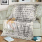 Family The Moment A Child Is Born Personalized Flannel Blanket For Relaxing At Home And Travel