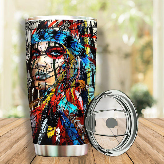 Native American Girl Beautiful Nature 20 Oz Tumbler