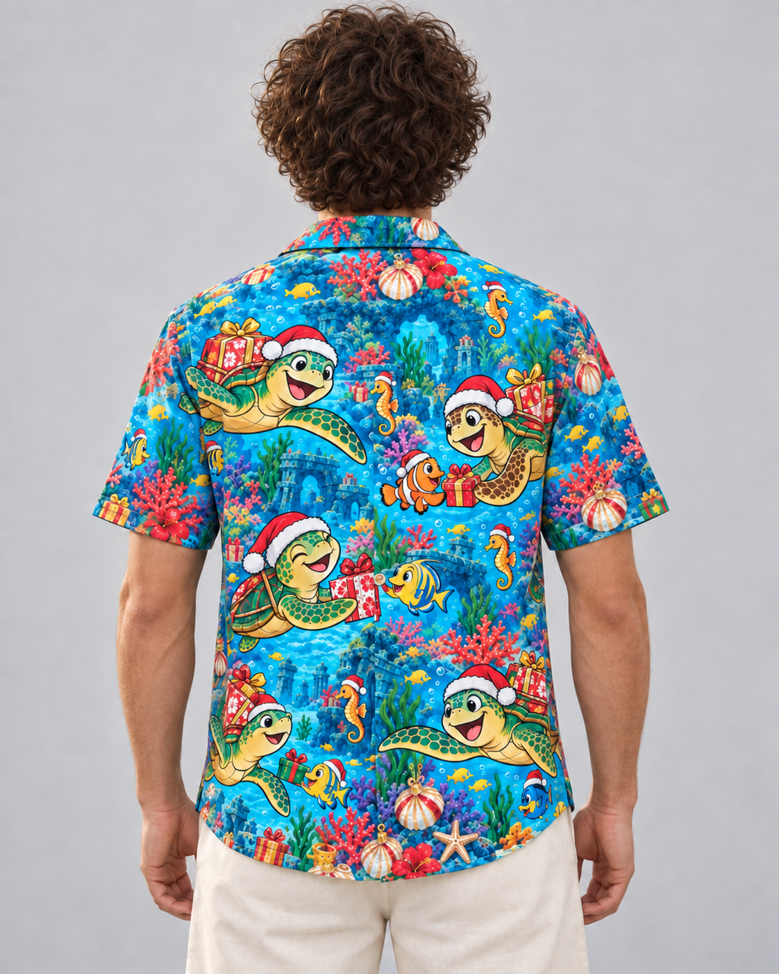 Men's Christmas 2026 Sea Turtle Gifts Hawaiian Shirt