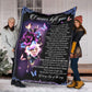 Butterfly Never Left You Memorial Flannel Blanket For Relaxing At Home And Travel