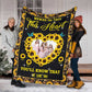 Sunflower Whenever You Touch This Heart Personalized Flannel Blanket For Soft Bed Couch And Home Comfort