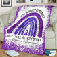 Alzheimer Awareness Flannel Blanket For Living Room And Bedroom Styling
