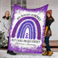 Alzheimer Awareness Flannel Blanket For Relaxing At Home And Travel
