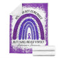 Alzheimer Awareness Flannel Blanket For Bed Sofa And Reading Nook Decor