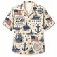 America 250th Navy Flag Hawaiian Shirt