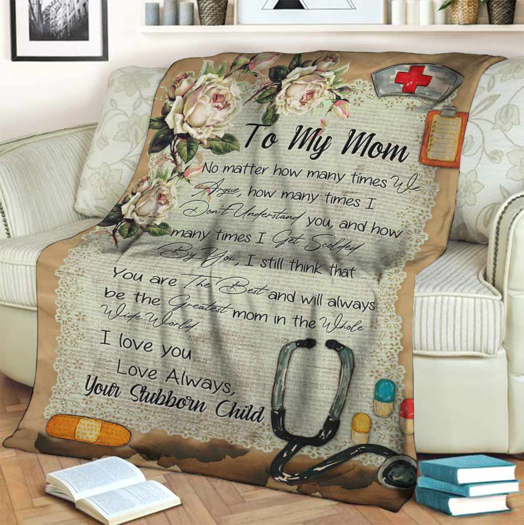 Nurse To My Mom Flannel Blanket For Bed Sofa And Reading Nook Decor