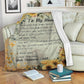 Sunflower My Mom I Love You Flannel Blanket For Relaxing At Home And Travel