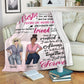 Bestie To My Bestie Personalized Flannel Blanket For Relaxing At Home And Travel