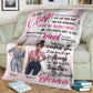 Bestie To My Bestie Personalized Flannel Blanket For Bed Sofa And Reading Nook Decor