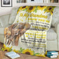 Elephant Sunflower Personalized Lifelong Love Flannel Blanket For Bed Sofa And Reading Nook Decor