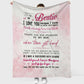 Bestie To My Sister Flannel Blanket For Living Room And Bedroom Styling