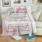 Bestie To My Sister Flannel Blanket For Relaxing At Home And Travel