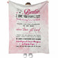 Bestie To My Sister Flannel Blanket For Cozy Bedroom And Sofa Decor