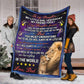 Lion To My Daughter My Little Girl Flannel Blanket For Soft Bed Couch And Home Comfort