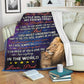 Lion To My Daughter My Little Girl Flannel Blanket For Relaxing At Home And Travel