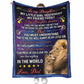 Lion To My Daughter My Little Girl 50 x 60 Inch Flannel Blanket For Cozy Bedroom And Sofa Decor