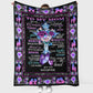 God To My Mom Floral Flannel Blanket For Living Room And Bedroom Styling