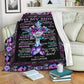God To My Mom Floral Flannel Blanket For Relaxing At Home And Travel