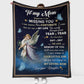 Angel To My Mom And Mother With Butterfly Flannel Blanket For Living Room And Bedroom Styling