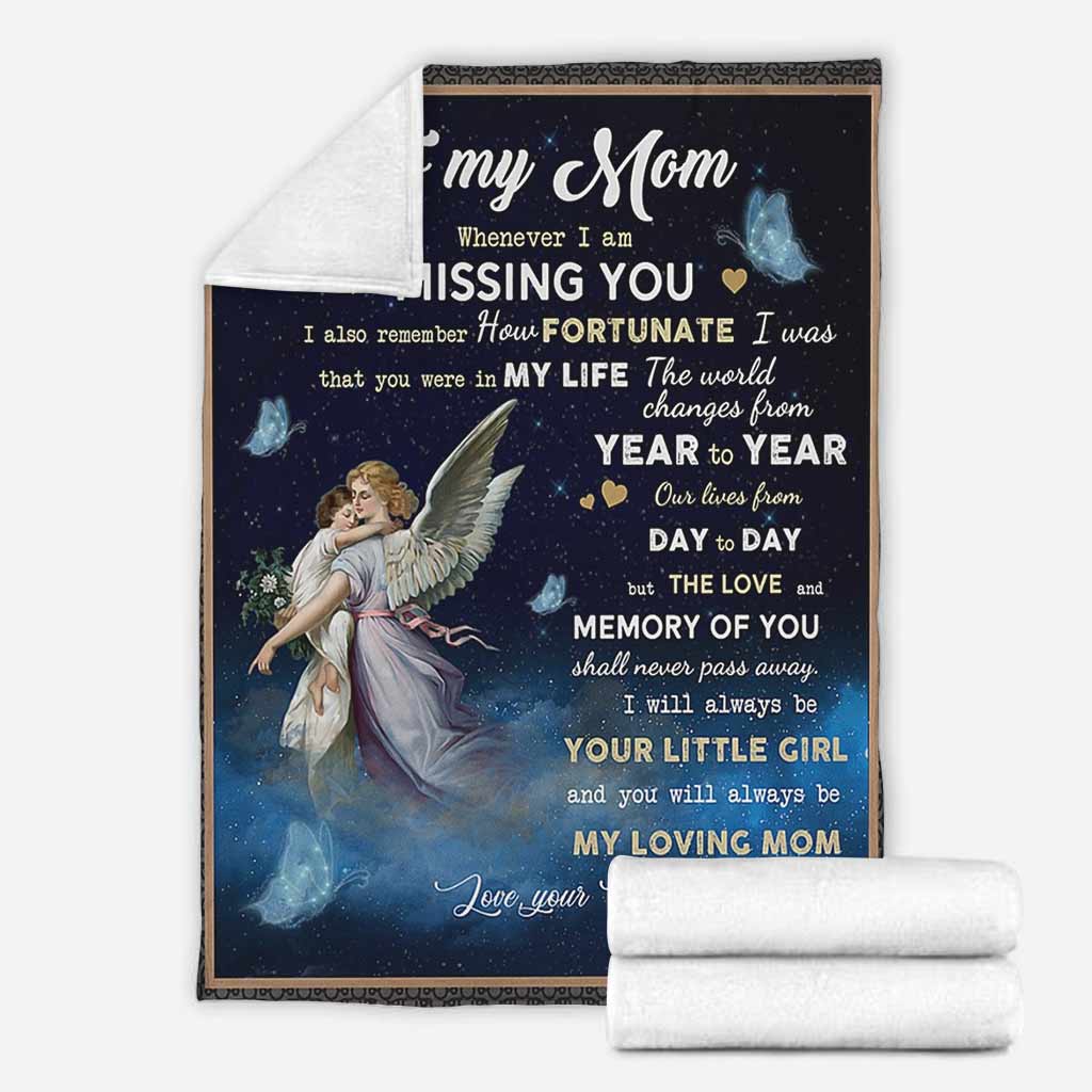 Angel To My Mom And Mother With Butterfly Flannel Blanket For Cozy Home Lounging And Gifting