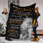 Lion To My Dad Flannel Blanket For Soft Bed Couch And Home Comfort