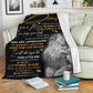 Lion To My Dad Flannel Blanket For Relaxing At Home And Travel