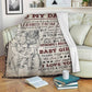 Family To My Dad Flannel Blanket For Relaxing At Home And Travel
