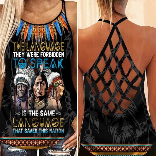 Native Language Saved This Nation Limited Edition – Hollow Tank Top