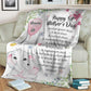 Elephant Happy 1ST Mothers Day And All The Days Ahead Personalized Flannel Blanket For Relaxing At Home And Travel