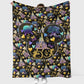 Retro Celebration Cartoon Flannel Blanket For Soft Bed Couch And Home Comfort