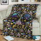 Retro Celebration Cartoon Flannel Blanket For Relaxing At Home And Travel