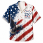 America 250th Brush Flag Hawaiian Shirt